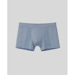 Blue boxer briefs on a light gray background