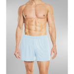 SilkCut Micro Modal boxers showing no-roll waistband fit