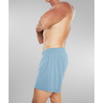 Men’s 3 pack modal boxers showing colors black navy grey