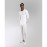 MENS MODAL THERMAL UNDERWEAR SET IN WHITE MICRO MODAL AIR