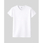 White t-shirt on a gray background