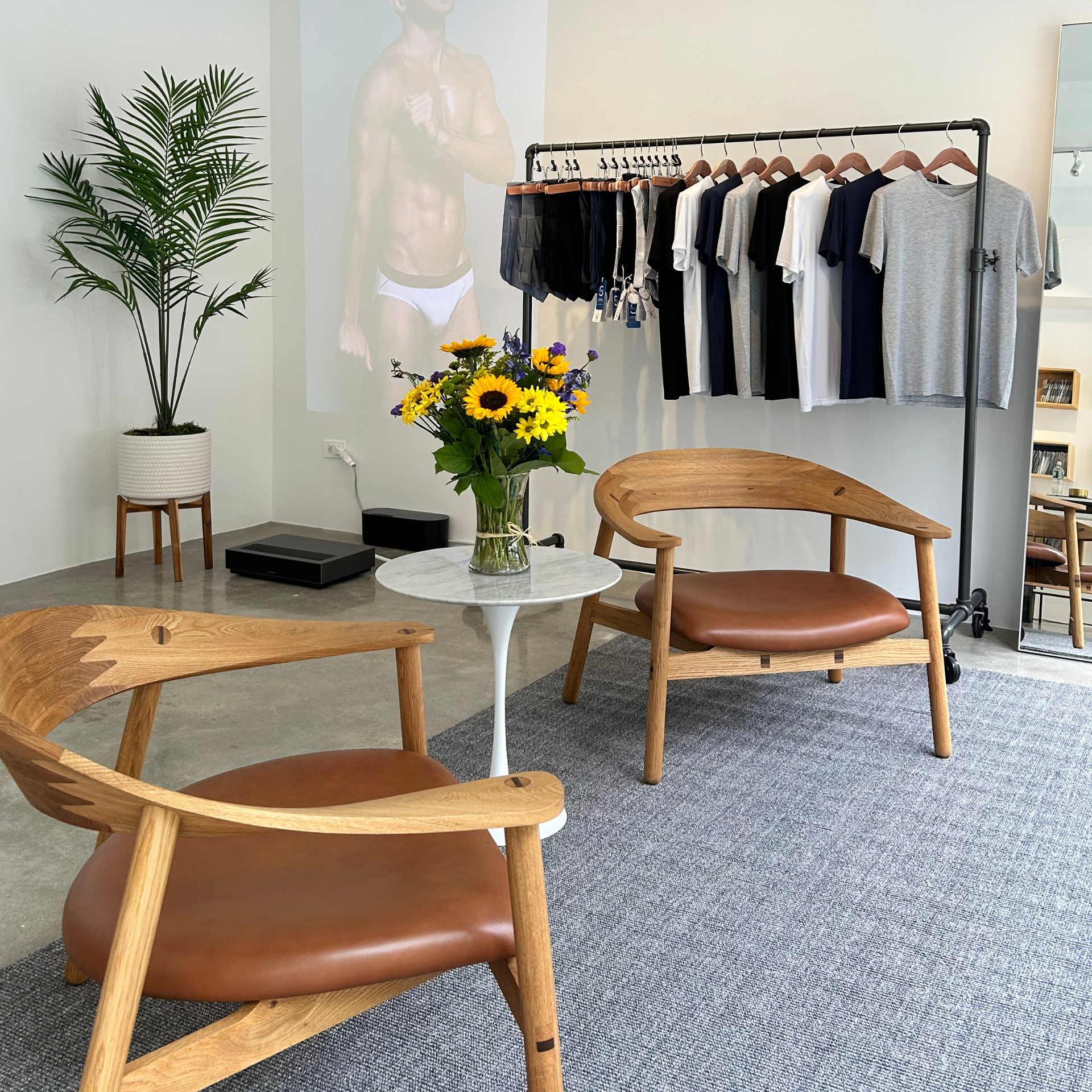 SilkCut pop up retail image showing the brand in a real world premium setting